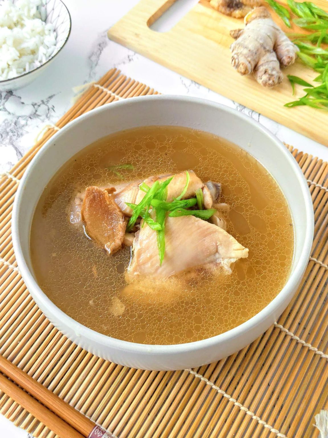 Taiwanese Sesame Oil Chicken Soup (麻油雞湯) - Assorted Eats